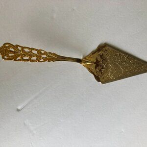 Vintage Gold Tone Pie/Cake Cutter Slicer Server from Italy